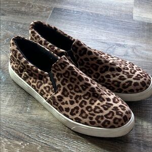 SODA Leopard Print Slip-On Sneakers size 11